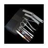 A1DFDFGOQSFG Fingernail Clipper Set 9 Pieces Manicure Set, Portable Nail Clippers Kit, Professional Carbon Steel Pedicure Grooming Kit, Nail Care Tools with Travel Leather Case Nail Grooming Kits view 1
