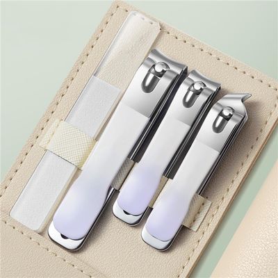 A1DFDFGOQSFG 4pcs Nail Clipper Set Nail Scissors Nail Clippers Manicure Pedicure Tool Kit Portable Beauty Manicure Full Set,b (A)