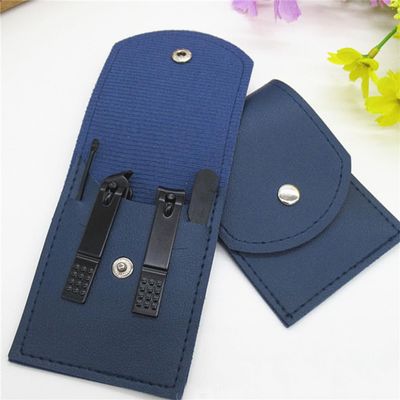 A1DFDFGOQSFG Nail File Nail Scissors Clipper Manicure Pedicure Kit Convenient to Use Manicure Set Sturdy for Travelling,12pcs Black Blue (4 Pcs Blue Coffee B)