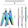 A1DFDFGOQSFG Nail Clippers, Manicure Pedicure Set,Nail Clippers Manicure Set,5pcs Nail Cuticle Pusher Tweezer Rainbow Nipper Clipper Edge Cutter Dead Skin Remover Scissor Plier Pedicure Nail Tools view 2