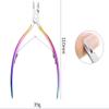A1DFDFGOQSFG Nail Clippers, Manicure Pedicure Set,Nail Clippers Manicure Set,5pcs Nail Cuticle Pusher Tweezer Rainbow Nipper Clipper Edge Cutter Dead Skin Remover Scissor Plier Pedicure Nail Tools view 3