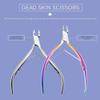 A1DFDFGOQSFG Nail Clippers, Manicure Pedicure Set,Nail Clippers Manicure Set,5pcs Nail Cuticle Pusher Tweezer Rainbow Nipper Clipper Edge Cutter Dead Skin Remover Scissor Plier Pedicure Nail Tools view 4