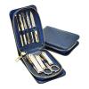 A1DFDFGOQSFG Nail Clippers Kit 9 Pieces Manicure Set Nail Clippers Kit Professional Stainless Steel Nail Care Tools, Portable Fingernail Grooming Kit with Zipper Leather Case Manicure Set view 1