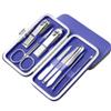1 Set Manicure Cutters Compact Nail Scissors Tool Stainless Steel Comfortable Case Manicure Kit Pedicure Supplies,P (B) view 1