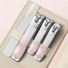 A1DFDFGOQSFG 4pcs Nail Clipper Set Nail Scissors Nail Clippers Manicure Pedicure Tool Kit Portable Beauty Manicure Full Set,b (B) view 1