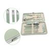 A1DFDFGOQSFG 36 Pcs Green Manicure Set Mens Nose Trimmer Manicure Tool Mens Tools Manicure Grooming Kit Nail Grooming Tools Nail Cutter Portable Stainless Steel Nail Clippers Travel view 4