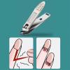 A1DFDFGOQSFG Fingernail Clipper Set Nail Clippers Set Manicure Kit, Professional Pedicure Grooming Kit, 9 Pieces Stainless Steel Nail Care Set with Travel Leather Case for Men Women Nail Grooming K view 3