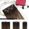 110G Hair Extensions Bundle-Moresoo Dark Brown Hair Extensions Real Human Hair 30G Tape in Hair Extensions Human Hair and 80G Clip in Hair Extensions Real Human Hair 12 Inch view 4