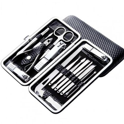 1 Set Manicure Cutters Compact Nail Scissors Tool Stainless Steel Comfortable Case Manicure Kit Pedicure Supplies,P (N)