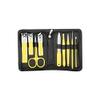 A1DFDFGOQSFG Nail Clippers Kit Zipper Bag Stainless Steel Nail Scissors 18-Piece Decoration Foot Knife Nail Ditch Safety Ear Spoon Cover Box Manicure Set (Size : Yellow9) view 1