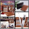 A1DFDFGOQSFG Nail Clippers Kit Manicure Set Professional Pedicure Set Nail Scissors Grooming Kit with Leather Travel Case Pedicure Tools Kit Grooming Kit Manicure Set (Color : Brown) (White) view 2