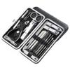 1 Set Manicure Cutters Compact Nail Scissors Tool Stainless Steel Comfortable Case Manicure Kit Pedicure Supplies,P (Q) view 1