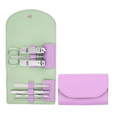7 Pcs Manicure Set Ear Spoon Stainless Steel Nail Scissors Set Pedicure Scissors Nail Clipper Set Household,05 (9)