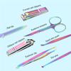 A1DFDFGOQSFG Nail Clippers Set Nail Clippers Pedicure Set Portable Travel Hygiene Kit Nail Cutter Tool Set Nail Tool,04,A (3 A) view 2