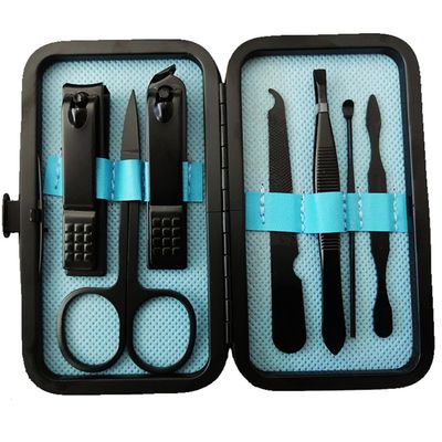 A1DFDFGOQSFG Manicure Nail Clippers Pedicure Set Portable Travel Hygiene Kit Stainless Steel Nail Cutter Tool Set,red (Blue)