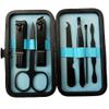 A1DFDFGOQSFG Manicure Nail Clippers Pedicure Set Portable Travel Hygiene Kit Stainless Steel Nail Cutter Tool Set,red (Blue) view 1