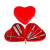 A1DFDFGOQSFG Manicure Pedicure Set,Nail Clipper Set Manicure Kit 8In1,Nail Care Set with Exquisite Zipper Heart-Shaped Case for Women Men view 1