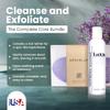 EstiGlo Panthenol Soap-Free Gel Cleanser Bundle with Supracor SpaCells Exfoliating Facial Sponge | Hydrating Cleanser & Honeycomb Exfoliating Glove for Deep Skin Cleansing | Panthenol Cleanse view 2