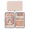 A1DFDFGOQSFG Nail Clippers Kit Nail Clippers Set Complete Set of Nail Clippers Set Box Oblique Mouth Nail Clippers Pedicure Tool Ear Pick Artifact Manicure Set (Size : Gold 18 Pieces) view 3