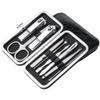1 Set Manicure Cutters Compact Nail Scissors Tool Stainless Steel Comfortable Case Manicure Kit Pedicure Supplies,P (F) view 1