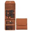 A1DFDFGOQSFG Nail Clippers Kit Rose Gold 16-Piece Nail Clippers and Nail Clippers Set from Stock, Bag Style Nail Tools Manicure Set (Size : Brown12) view 1