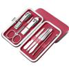 1 Set Manicure Cutters Compact Nail Scissors Tool Stainless Steel Comfortable Case Manicure Kit Pedicure Supplies,P (E) view 1