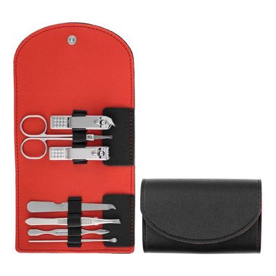 7 Pcs Manicure Set Ear Spoon Stainless Steel Nail Scissors Set Pedicure Scissors Nail Clipper Set Household,05 (7)