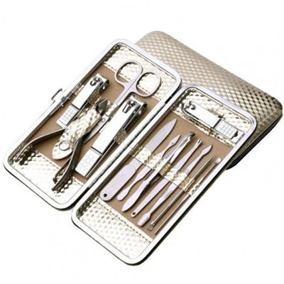 1 Set Manicure Cutters Compact Nail Scissors Tool Stainless Steel Comfortable Case Manicure Kit Pedicure Supplies,P (M)
