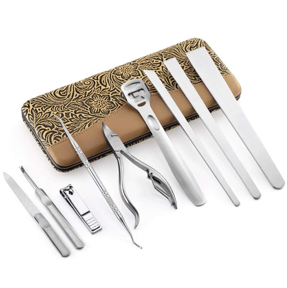A1DFDFGOQSFG Pedicure Set,Stainless Steel Nail Clipper Set,Sharp Fingernail Clippers Toenail Clippers Exfoliating Calluses and Onychomycosis