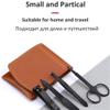 A1DFDFGOQSFG Portable Nail Scissors Set Manicure Set Pedicure kit Stainless Steel Nail Clippers Tool Travel Grooming Case,Deep Blue (Deep Blue) view 2