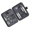 A1DFDFGOQSFG Fingernail Clipper Set Nail Clippers Set with Magnifier Glass, Professional Manicure Set and Pedicure Kit, 14 Pieces Travel Nail Care Grooming Kit with PU Leather Case Nail Grooming Kits view 1
