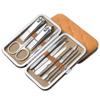 1 Set Manicure Cutters Compact Nail Scissors Tool Stainless Steel Comfortable Case Manicure Kit Pedicure Supplies,P (K) view 1