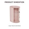 3 Layer Makeup Box with Lid, Cosmetic Brushes Container (White) view 2