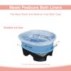 200 PCS Disposable Pedicure Bowl Liners  Durable Clear Foot Spa Bags for Chair Spas, Tubs, and Foot Baths  Hygienic and Easy to Use view 2