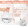 200 PCS Disposable Pedicure Bowl Liners  Durable Clear Foot Spa Bags for Chair Spas, Tubs, and Foot Baths  Hygienic and Easy to Use view 3