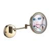 8-inch Wall Mounted Bathroom Mirrors, Single-Sided Magnifying Makeup Mirror, Retractable Cosmetic Mirror, Lighted Bathroom Mirror Vanity Mirror with Lights Shaving Mirror view 1