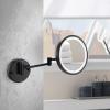 8-inch Wall Mounted Bathroom Mirrors, Single-Sided Magnifying Makeup Mirror, Retractable Cosmetic Mirror, Lighted Bathroom Mirror Vanity Mirror with Lights Shaving Mirror view 2