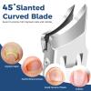 2026 Toenail Clippers for Thick Toenails for Seniors, No Splash German Nail Clippers for Men Thick Ingrown Nails with Wide Jaw, Ergonomic Long Handled Heavy Duty Curved Ingrown Toenail Clippers view 3