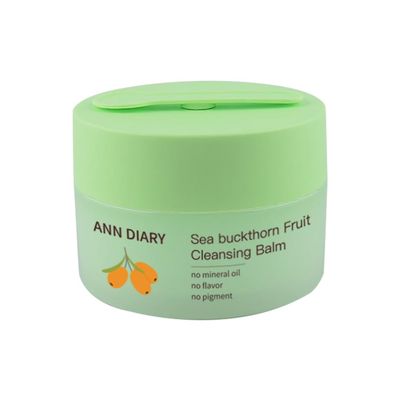 ANN DIARY Sea Buckthorn Fruit cleansing Balm,makeup remover,cleansing balm/Oil,Gentle Exfoliating Double cleanser,Facial cleanser for All Skin Types(3.52oz/100g)