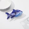 Big Whale Shark Hair Clips,Shark Shape Claw Clips,Whale Shark Hair Claw,Animal Hair Jaw Clip,Acetate Hair Clip for Girls,Big Hair Clips for Women (Blue Shark) view 3