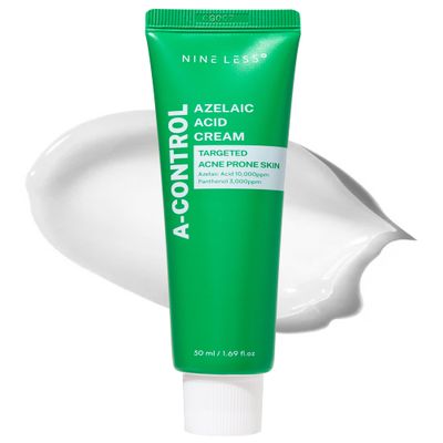 A-Control Azelaic Acid Cream  Korean Blemish Clear Moisturizer for Face - Acne-Fighting & Hydrating for Clearer Skin - Blemish Relief, Soothing Recovery, 1.69oz.