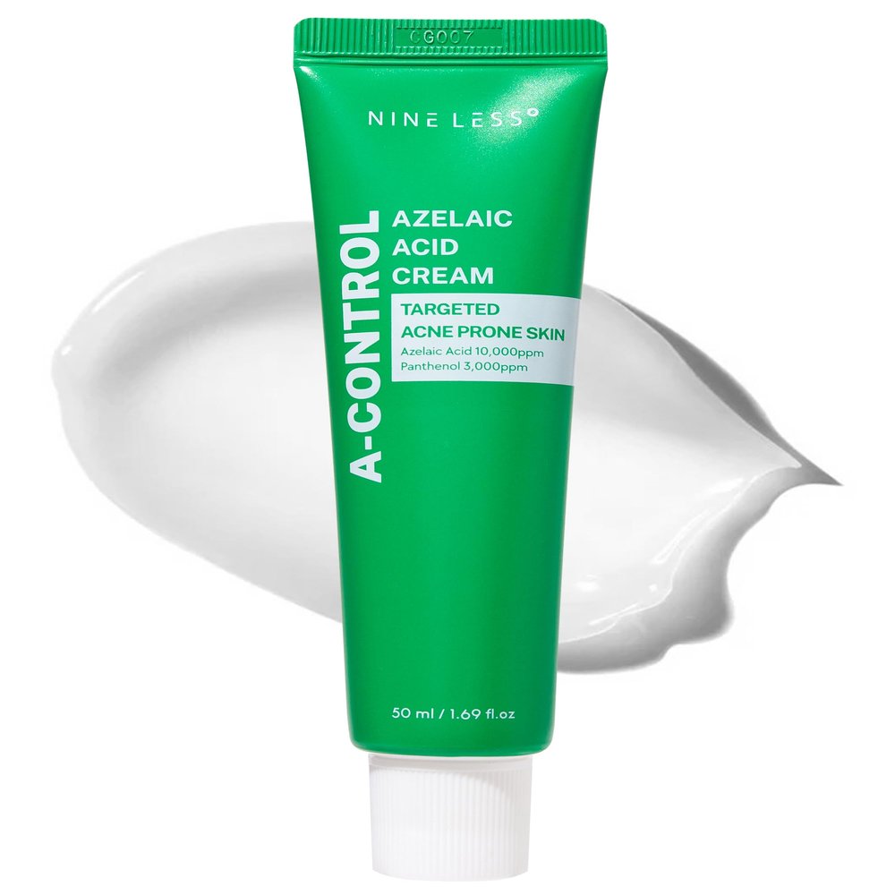 A-Control Azelaic Acid Cream  Korean Blemish Clear Moisturizer for Face - Acne-Fighting & Hydrating for Clearer Skin - Blemish Relief, Soothing Recovery, 1.69oz.