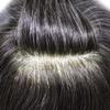 LYRICAL HAIR Toupee for Men Hair System Replacement Monofilament Mens Toupee Hairpiece Durable Poly Coated NPU Around Wig for Men 8"X11" #1B20 Off Black+20% Gray-120% Med-light to Medium Density view 4