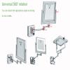 8" Makeup Mirror Wall Mounted, Cosmetic Mirror with Light and Magnification, Double Sided 1X/3X Magnifying Mirror, Dimmable 360 Rotation Vanity Mirror view 3