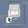 8" Makeup Mirror Wall Mounted, Cosmetic Mirror with Light and Magnification, Double Sided 1X/3X Magnifying Mirror, Dimmable 360 Rotation Vanity Mirror view 4