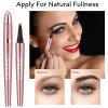 2Pcs Microblading Eyebrow Pen, Long-Lasting Waterproof Eyebrow Pencil with 4-Fork-Tip for 3D Realistic Brow, Easily Create Natural Hair-Like Brow Last All-Day, Eye Brow Pencils for Women -Brown view 4