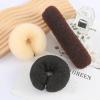2 Pcs Donut Hair Bun Maker Roll Tool Hair Ring Doughnut Hair Bun Maker DIY Hair Foam Ring Shaper Snap Hair Roll Bun Tool Magic Hair Styling Tool for Women view 4