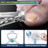 2026 Toenail Clippers for Thick Toenails, Long Handled Toe Nail Clippers for Thick Nails for Seniors with Wide Opening, Professional Stainless Steel Slanted Curved Ingrown Toenail Clippers for Men view 3