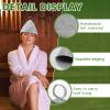 6pcs Sauna Hats 6pcs Sauna Mats, Felt Sauna Hat, Bath Hair Caps Heat Insulation Sauna Mat Portable Head Protection Shower Hat Safe Sauna Mat Set view 4