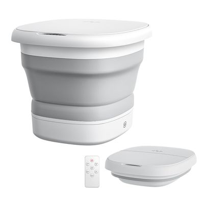 beici Collapsible Foot Spa Massage with Water and Electricity Separation System,Foot Bath with Three Level Temperature Control,Bubble,Remote,Red Light,Timer,and Four Set Electric Massage Balls